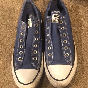 Blue slip on converse